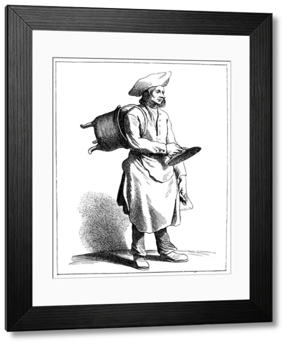 Framed Print : An Auvergnat Tinker, 1737-1742. Artist: Bouchardon Framed Print : An Auvergnat Tinker, 1737-1742. Artist: Bouchardon