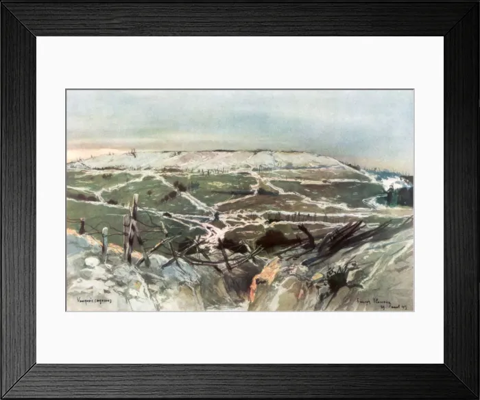 Framed Print : Vauquois, 29th August 1915, (1926). Artist: Francois Flameng Framed Print : Vauquois, 29th August 1915, (1926). Artist: Francois Flameng