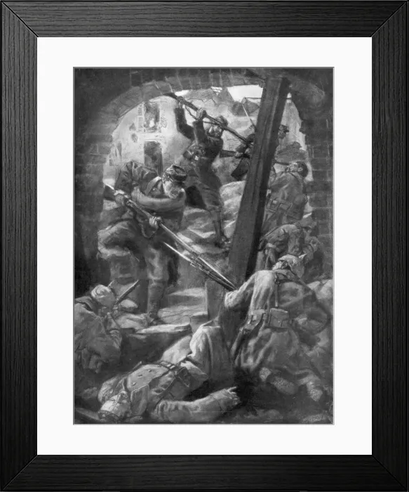 Framed Print : House to House, Artois, France, 9 May 1915 (1926) Framed Print : House to House, Artois, France, 9 May 1915 (1926)