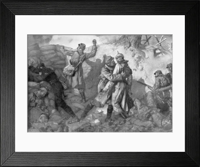Framed Print : The conquest of the fort, Notre-Dame de Lorette, Artois, France, 1915, (1926). Artist: Lucien Jonas Framed Print : The conquest of the fort, Notre-Dame de Lorette, Artois, France, 1915, (1926). Artist: Lucien Jonas