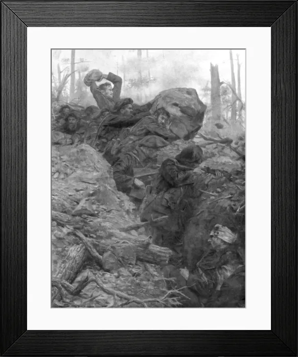 Framed Print : French Chasseurs Alpins fighting in Alsace during 1914, (1926). Artist: J Simont Framed Print : French Chasseurs Alpins fighting in Alsace during 1914, (1926). Artist: J Simont