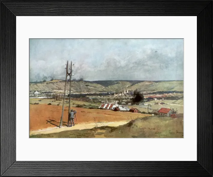 Framed Print : The Forts of Chaume, Verdun, France, 19 March 1916, (1926) Framed Print : The Forts of Chaume, Verdun, France, 19 March 1916, (1926)
