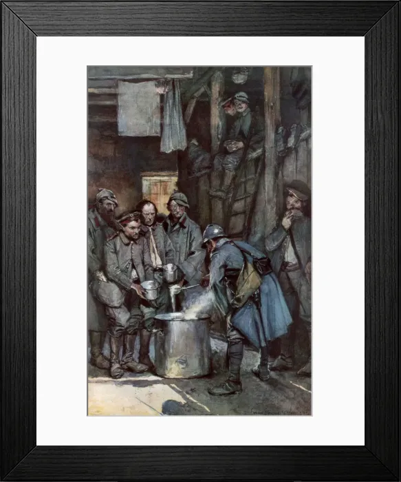 Framed Print : German prisoners in Souville, Verdun, France, 26 March 1916, (1926) Framed Print : German prisoners in Souville, Verdun, France, 26 March 1916, (1926)
