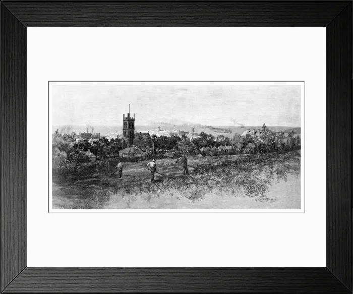 Framed Print : Warrnambool, 1886. Artist: Albert Henry Fullwood Framed Print : Warrnambool, 1886. Artist: Albert Henry Fullwood