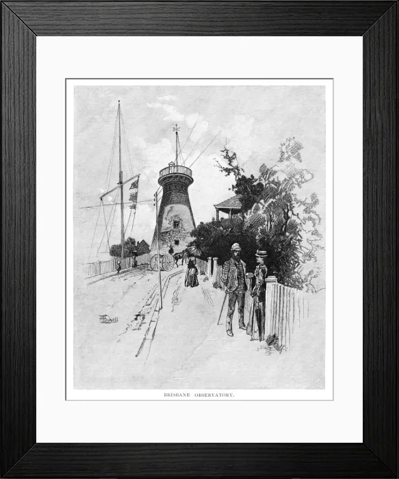 Framed Print : Brisbane Observatory, 1886 Framed Print : Brisbane Observatory, 1886