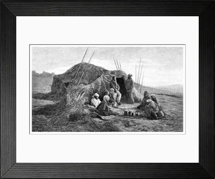 Framed Print : A Native Wurley, 1886. Artist: A Irwin Framed Print : A Native Wurley, 1886. Artist: A Irwin