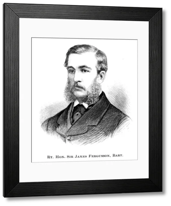 Framed Print : The Right Honourable Sir James Fergusson, 1886