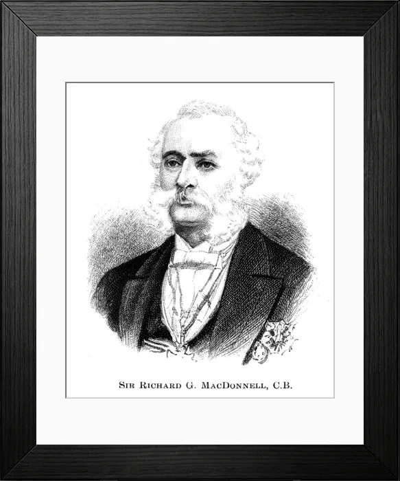 Framed Print : Sir Richard Graves MacDonnell, (1886) Framed Print : Sir Richard Graves MacDonnell, (1886)