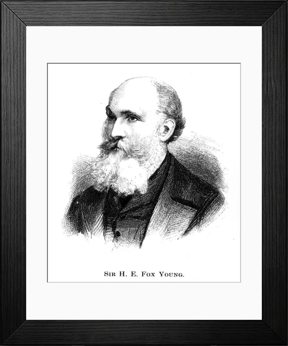 Framed Print : Sir Henry Edward Fox Young, (1886) Framed Print : Sir Henry Edward Fox Young, (1886)