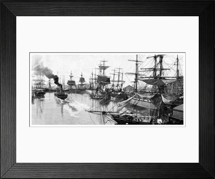 Framed Print : Port Adelaide, 1886 Framed Print : Port Adelaide, 1886