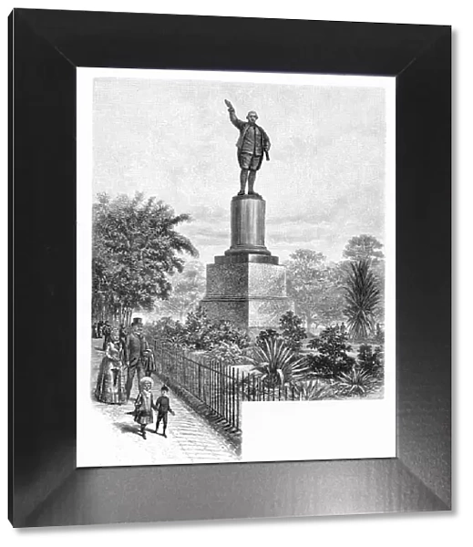 Cooks monument, Hyde Park, Sydney, Australia, 1886. Artist: W Macleod
