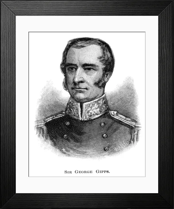 Framed Print : Sir George Gipps, Governor of New South Wales, (1886). Artist: WA Hirschmann Framed Print : Sir George Gipps, Governor of New South Wales, (1886). Artist: WA Hirschmann