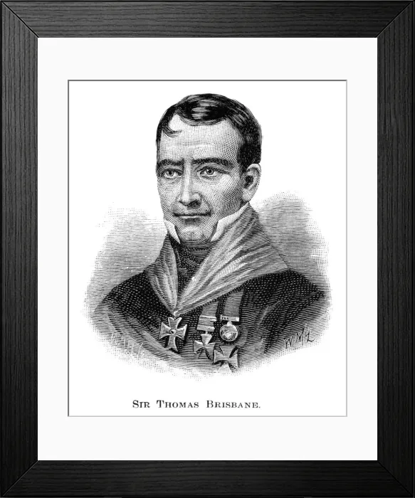 Framed Print : Sir Thomas Brisbane, British soldier, colonial governor and astronomer, (1886). Artist: W Macleod Framed Print : Sir Thomas Brisbane, British soldier, colonial governor and astronomer, (1886). Artist: W Macleod