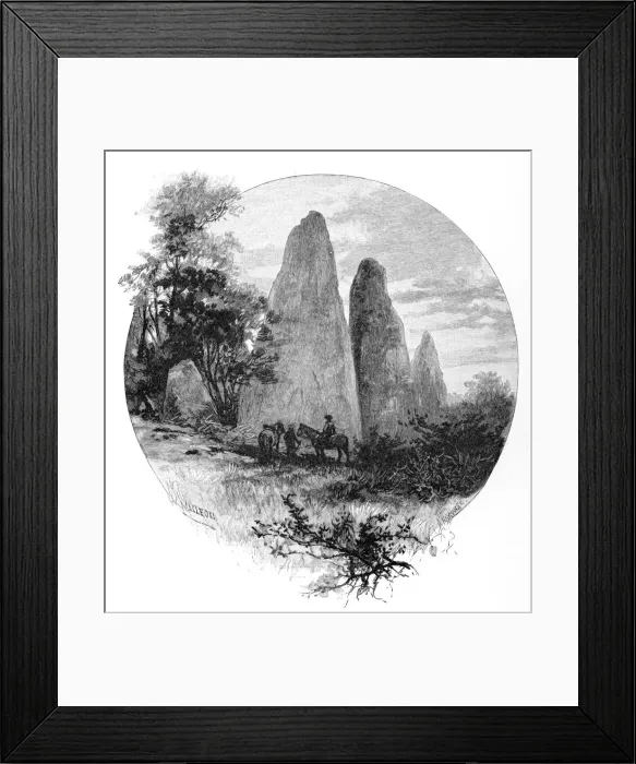 Framed Print : Granite rocks, Betts camp, Mount Kosciuszko, New South Wales, Australia, 1886. Artist: W Macleod Framed Print : Granite rocks, Betts camp, Mount Kosciuszko, New South Wales, Australia, 1886. Artist: W Macleod