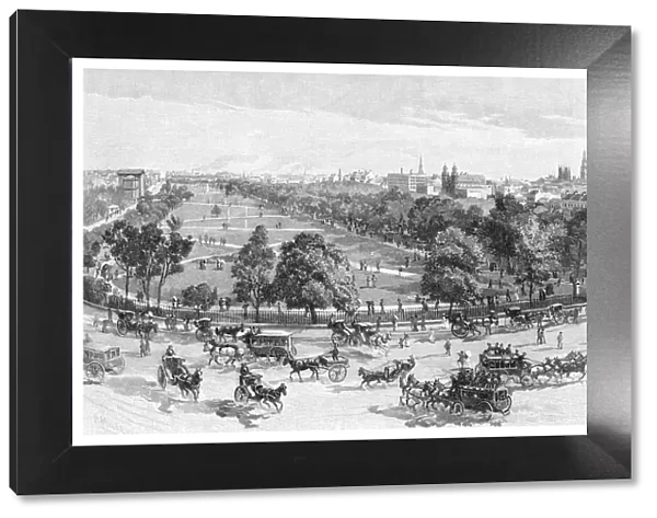 Hyde Park, Sydney, New South Wales, Australia, 1886. Artist: JR Ashton