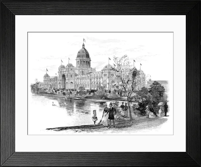 Framed Print : Melbourne Exhibition Building, Victoria, Australia, 1886 Framed Print : Melbourne Exhibition Building, Victoria, Australia, 1886