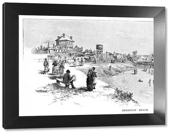 Brighton Beach, Melbourne, Victoria, Australia, 1886. Artist: Albert Henry Fullwood