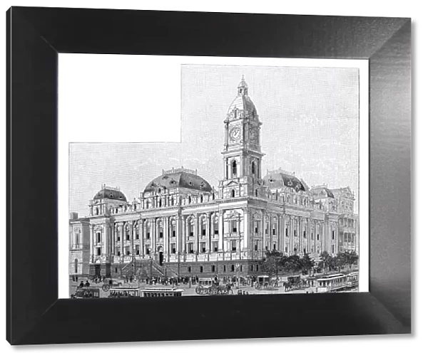 Melbourne Town Hall, Victoria, Australia, 1886