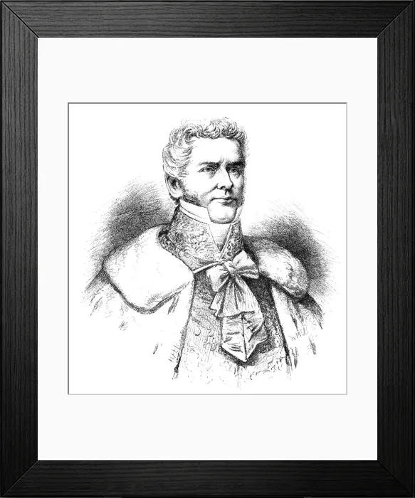 Framed Print : Lord Melbourne, British statesman, (1886). Artist: W Macleod Framed Print : Lord Melbourne, British statesman, (1886). Artist: W Macleod
