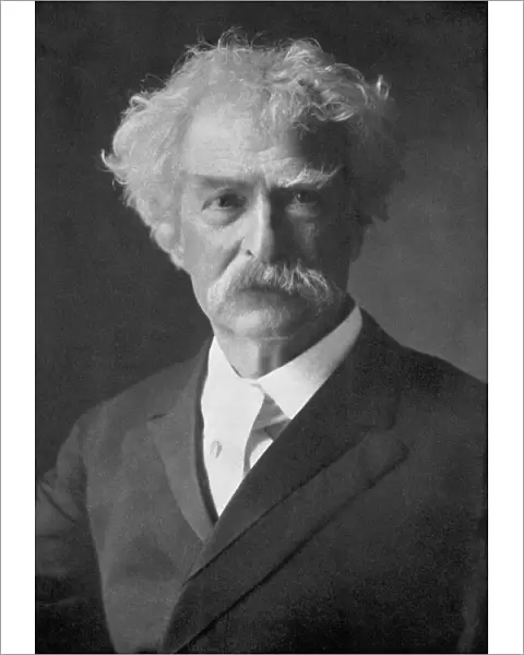 Samuel Langhorne Clemens, American humorist, novelist, writer and lecturer, 1910. Artist: Ernest H Mills