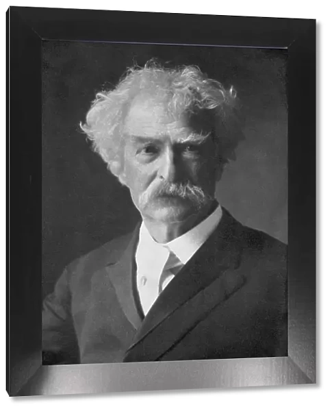 Samuel Langhorne Clemens, American humorist, novelist, writer and lecturer, 1910. Artist: Ernest H Mills