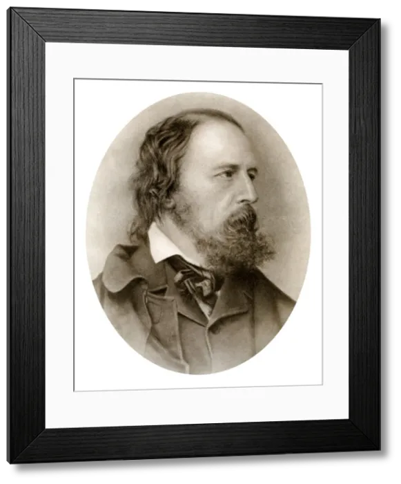 Framed Print : Alfred, Lord Tennyson, English poet, (1909). Artist: M Arnault Framed Print : Alfred, Lord Tennyson, English poet, (1909). Artist: M Arnault