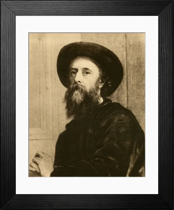 Framed Print : George Frederic Watts, English Victorian painter and sculptor, (1913). Artist: George Frederick Watts Framed Print : George Frederic Watts, English Victorian painter and sculptor, (1913). Artist: George Frederick Watts