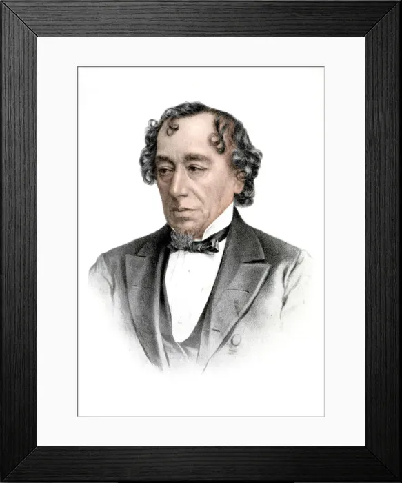 Framed Print : Benjamin Disraeli, 19th century English statesman and literary figure, (1905) Framed Print : Benjamin Disraeli, 19th century English statesman and literary figure, (1905)