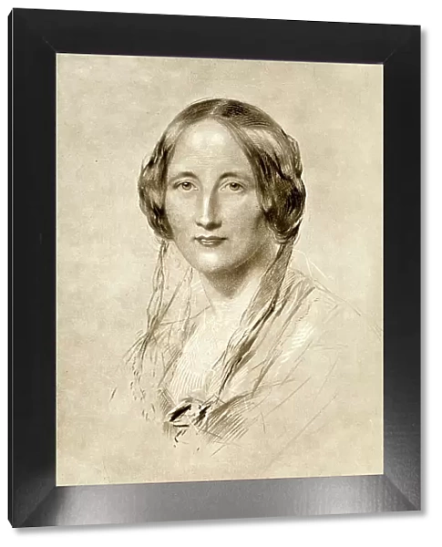 Elizabeth Gaskell, British 19th century novelist, (1910). Artist: George Richmond