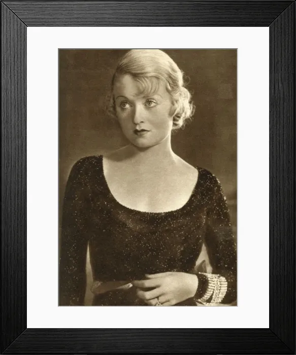 Framed Print : Constance Bennett, American actress, 1933 Framed Print : Constance Bennett, American actress, 1933