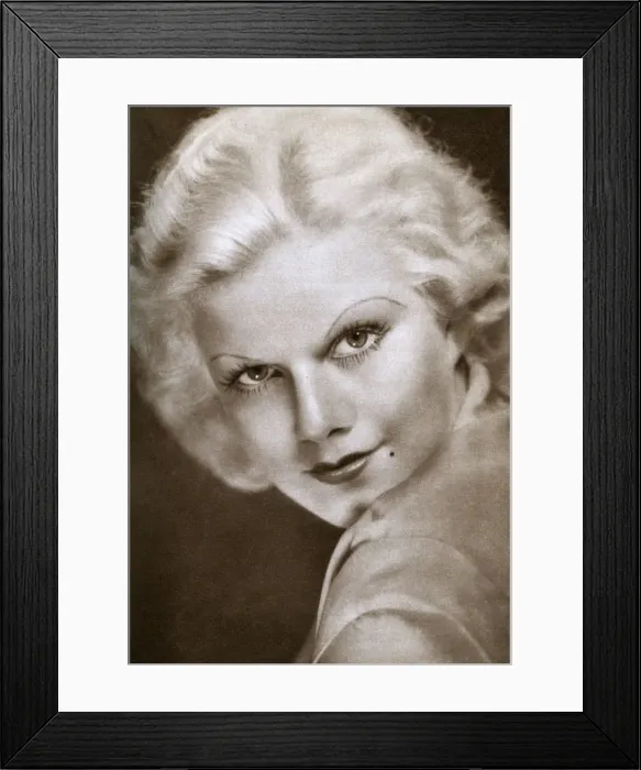 Framed Print : Jean Harlow, American film actress, 1933 Framed Print : Jean Harlow, American film actress, 1933