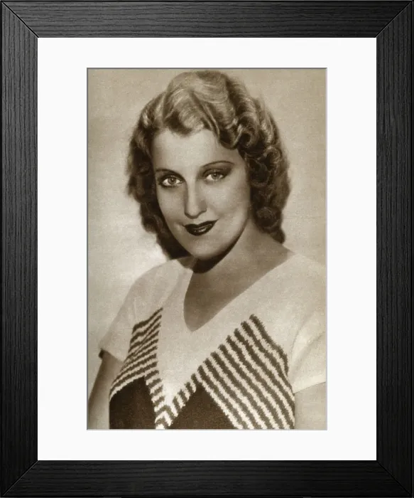 Framed Print : Jeanette MacDonald, American actress, 1933 Framed Print : Jeanette MacDonald, American actress, 1933