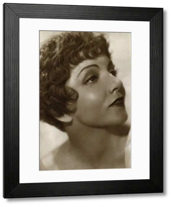Framed Print : Claudette Colbert, French-American actress, 1933 Framed Print : Claudette Colbert, French-American actress, 1933