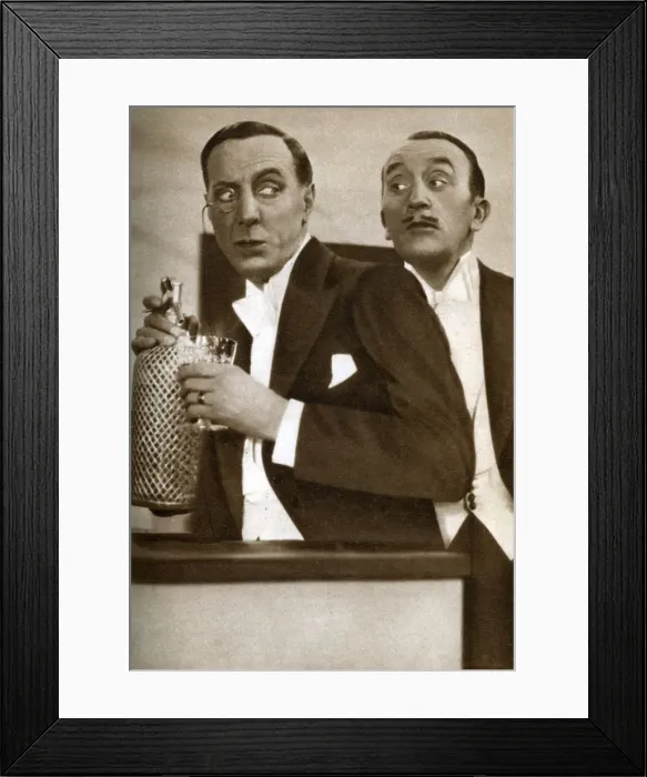 Framed Print : Tom Walls and Ralph Lynn, English actors, 1933 Framed Print : Tom Walls and Ralph Lynn, English actors, 1933