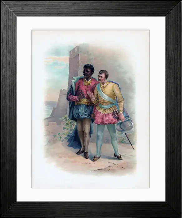 Framed Print : Othello and Iago, 1891 Framed Print : Othello and Iago, 1891