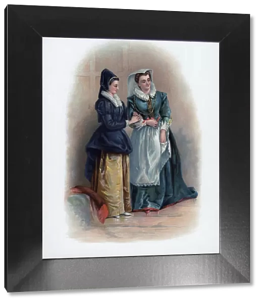 Mistress Page and Mistress Ford, 1891. Artist: H Saunders