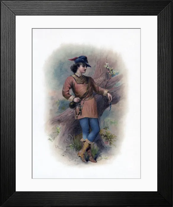 Framed Print : Orlando, 1891. Artist: H Saunders Framed Print : Orlando, 1891. Artist: H Saunders