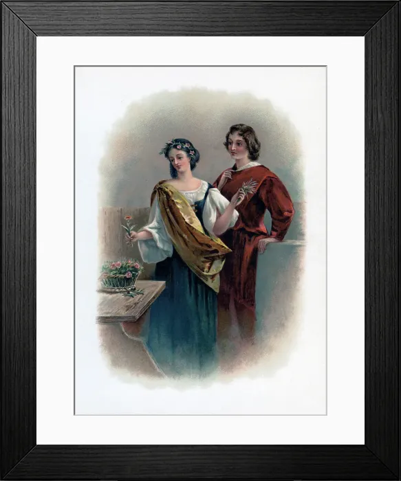 Framed Print : Florizel and Perdita, 1891 Framed Print : Florizel and Perdita, 1891