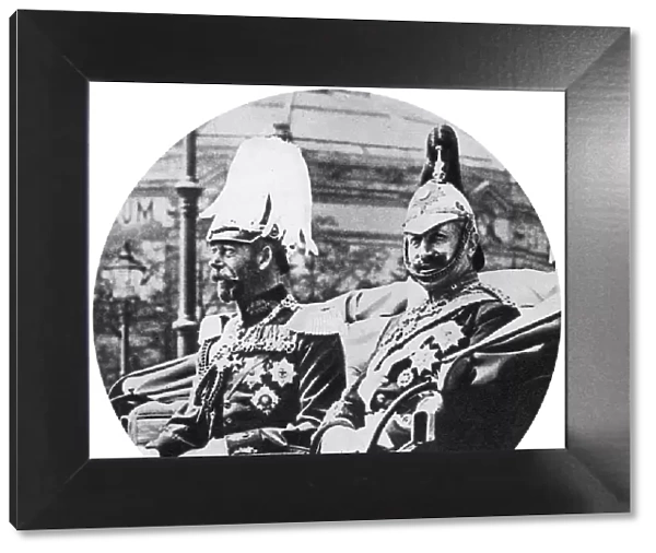 King George V of Great Britain and the German Kaiser, Berlin, 1913