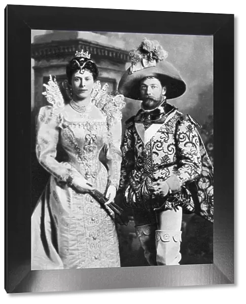 Prince George and Mary of Teck in fancy dress, Devonshire House Ball, 1897