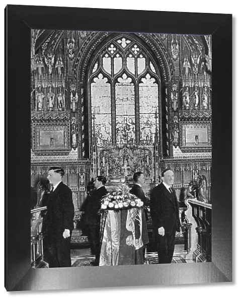 King George V lying in state, Church of St Mary Magdalene, Sandringham, Norfolk, January 1936