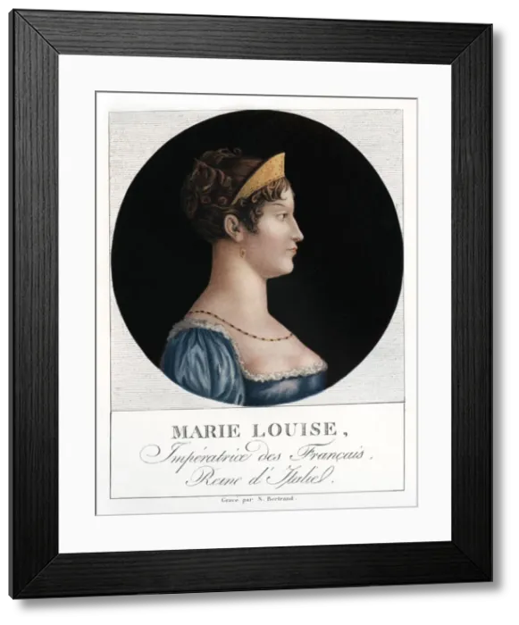 Framed Print : Marie Louise, Duchess of Parma, (early 19th century, (1912). Artist: N Bertrand Framed Print : Marie Louise, Duchess of Parma, (early 19th century, (1912). Artist: N Bertrand