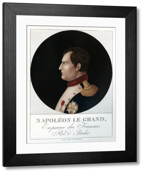 Framed Print : Emperor Napoleon Bonaparte, (1769-1821), 1912. Artist: N Bertrand Framed Print : Emperor Napoleon Bonaparte, (1769-1821), 1912. Artist: N Bertrand