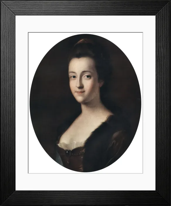 Framed Print : Elizabeth, Margravine of Anspach, late 18th century, (1912). Artist: Thomas Gainsborough Framed Print : Elizabeth, Margravine of Anspach, late 18th century, (1912). Artist: Thomas Gainsborough