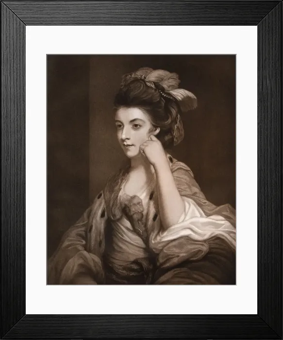 Framed Print : Lady Morris, late 18th century, (1913). Artist: Richard Josey Framed Print : Lady Morris, late 18th century, (1913). Artist: Richard Josey