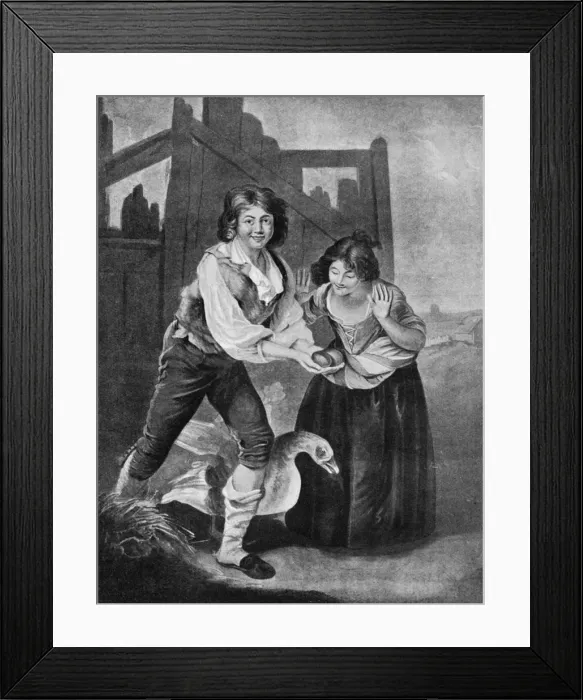 Framed Print : The Boy Discovering the Golden Eggs, 19th century, (1913). Artist: J Young Framed Print : The Boy Discovering the Golden Eggs, 19th century, (1913). Artist: J Young