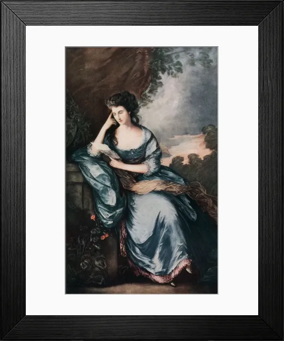 Framed Print : Lady Douglas in the Garden, c1784, (1912). Artist: Abel Jamas Framed Print : Lady Douglas in the Garden, c1784, (1912). Artist: Abel Jamas