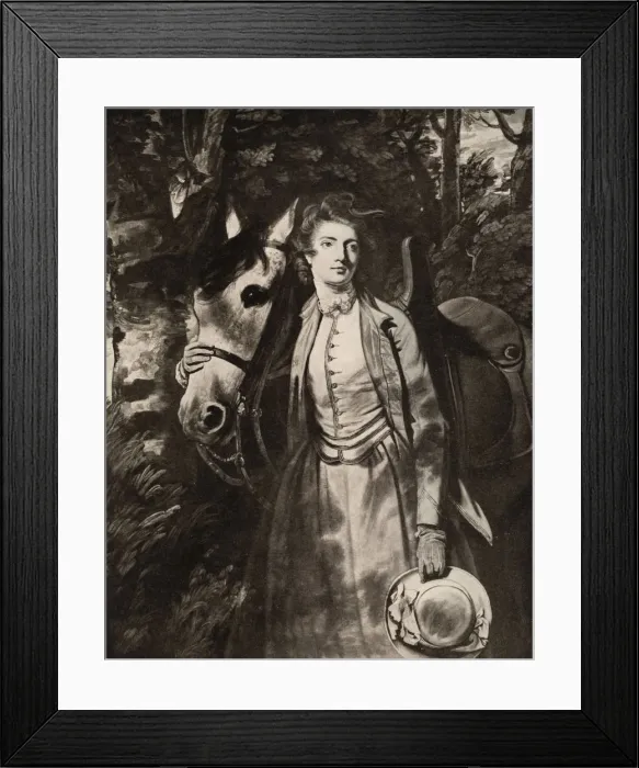 Framed Print : Lady Charles Spencer, mid-18th century, (1912). Artist: William Dickinson Framed Print : Lady Charles Spencer, mid-18th century, (1912). Artist: William Dickinson