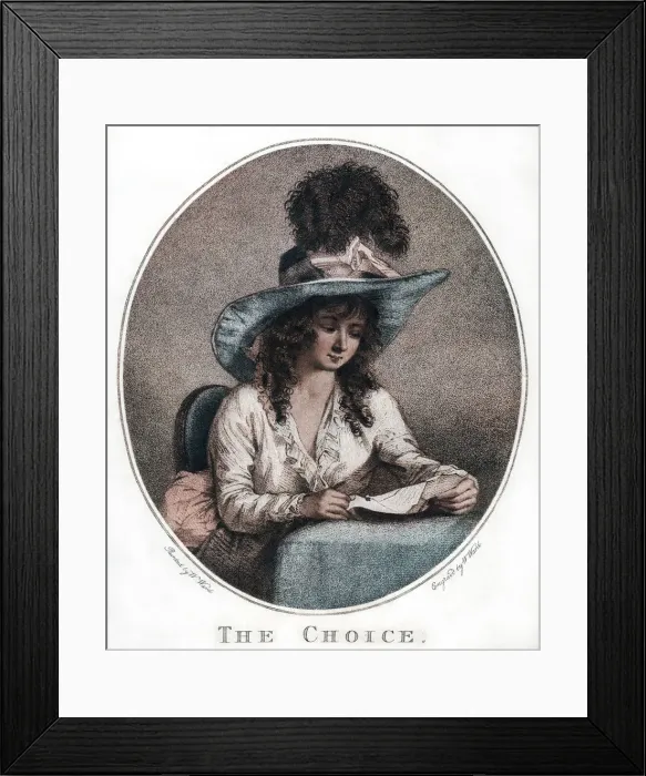 Framed Print : The Choice, late 18th-early 19th century, (1913). Artist: William Ward Framed Print : The Choice, late 18th-early 19th century, (1913). Artist: William Ward