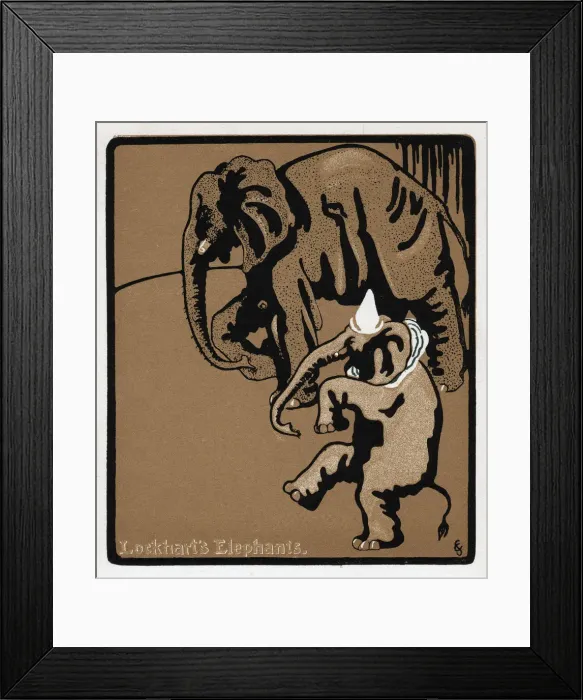 Framed Print : Lockharts elephants, 19th century Framed Print : Lockharts elephants, 19th century